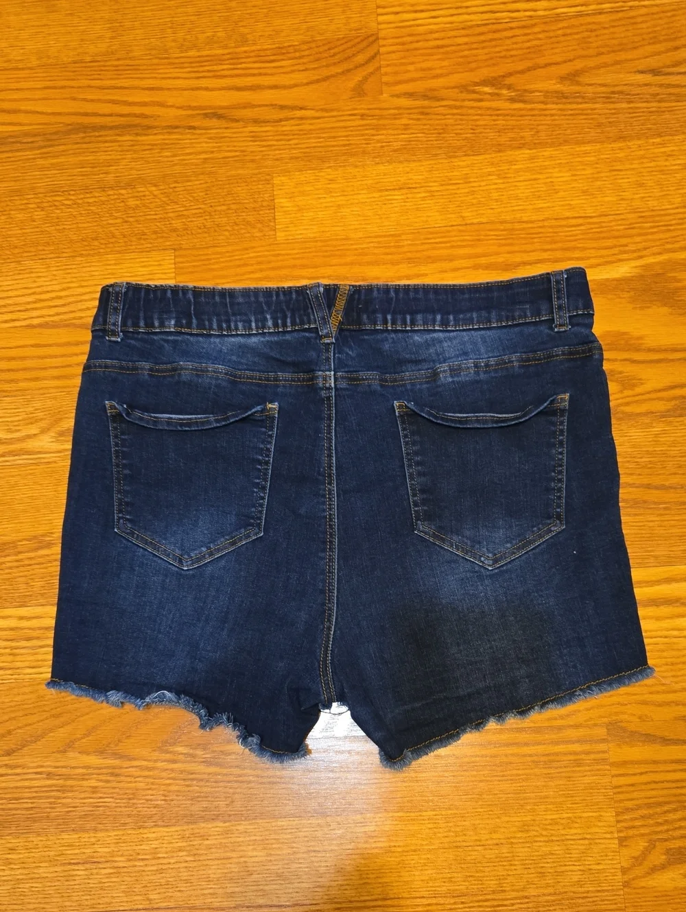 Charlie Paige Dark Blue Denim Cutoff Shorts